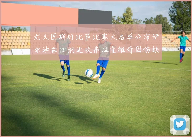 尤文图斯对比萨比赛大名单公布伊尔迪兹担纲进攻弗拉霍维奇因伤缺席